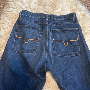 Kimes Ranch Relaxed Fit Jeans in Blue with Orange Accents